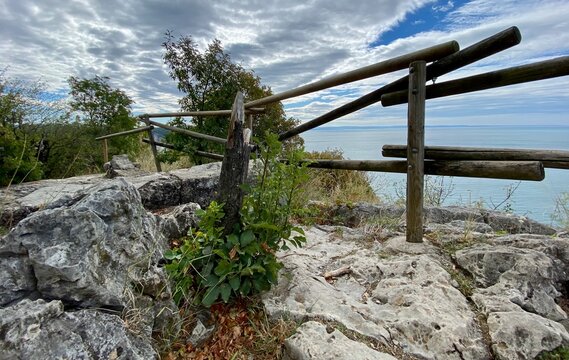 Rilke Weg Wanderweg bei Sistiana zwischen Duino und Triest in der Region Friaul-Julisch Venetien Italien 