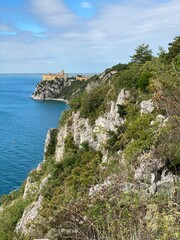 Rilke Weg Wanderweg bei Sistiana zwischen Duino und Triest in der Region Friaul-Julisch Venetien Italien 