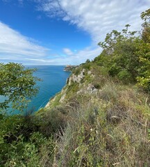 Rilke Weg Wanderweg bei Sistiana zwischen Duino und Triest in der Region Friaul-Julisch Venetien Italien 