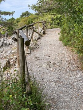 Rilke Weg Wanderweg bei Sistiana zwischen Duino und Triest in der Region Friaul-Julisch Venetien Italien 