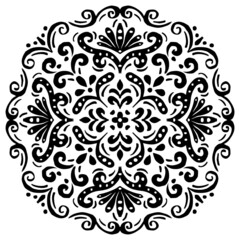 Pattern mandala ethnic decorative ornament. 