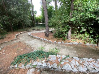 Rilke Weg Wanderweg bei Sistiana zwischen Duino und Triest in der Region Friaul-Julisch Venetien...