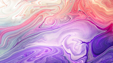Abstract Purple Acrylic pour Liquid marble surfaces Design.