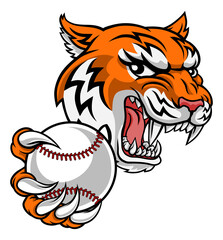 Tiger Tennis Player Animal Sports Mascot