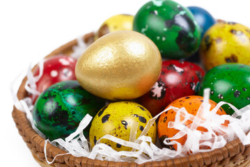 Easter Eggs in a basket