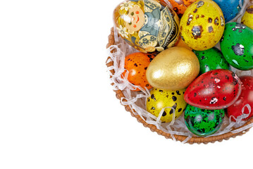 Easter Eggs in a basket