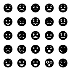 Glyph icons for smiley face.