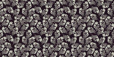 Floral pattern. Seamless graphic vector background. Ornament for fabric, wall-paper, packing.