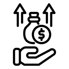 investment line icon