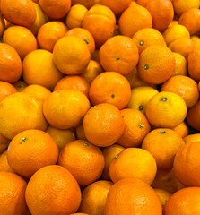 Background of fresh tasty tangerine 