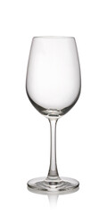 Glass on a white background