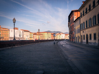The beautiful street in Italy