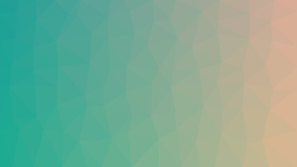 Fototapeta premium Abstract background consisting of triangles. Gradient color from blue green orange.