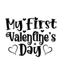 Valentines SVG bundle, Kids Valentine svg, Valentine's Day svg, Love svg, Heart svg, Be mine svg, My first valentine's day, xoxo svg, png