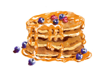 はちみつたっぷりのパンケーキ