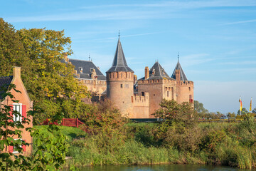 Obraz premium Muiderslot (1280) Muiden, Noord-Holland Province, The Netherlands