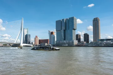 Photo sur Plexiglas Pont Érasme Rotterdam, Hollande du Sud, Pays-Bas