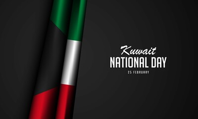 Kuwait National Day Background.