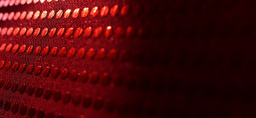 Abstract red grid polka dot background
