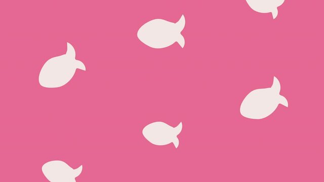 fishes animals silhouettes pattern animation