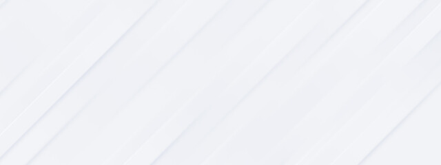 Obraz premium White luxury background with grey shadow diagonal stripes. Light elegant dynamic abstract BG. Trendy geometric neumorphism. Universal minimal 3d sale modern backdrop. Amazing deluxe business template 