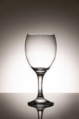 A glass of wine against monochrome background