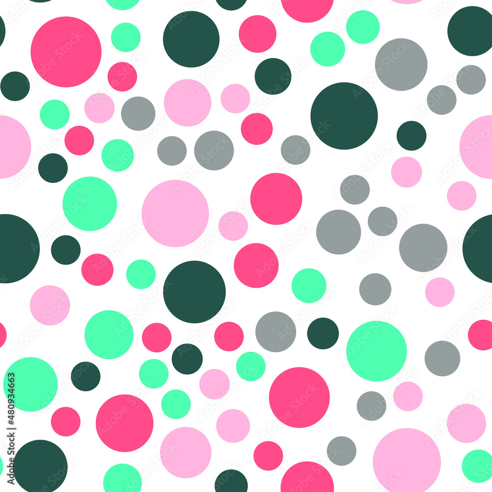 Poster abstract seamless pattern with circles. geometry pattern for fabric and textile
