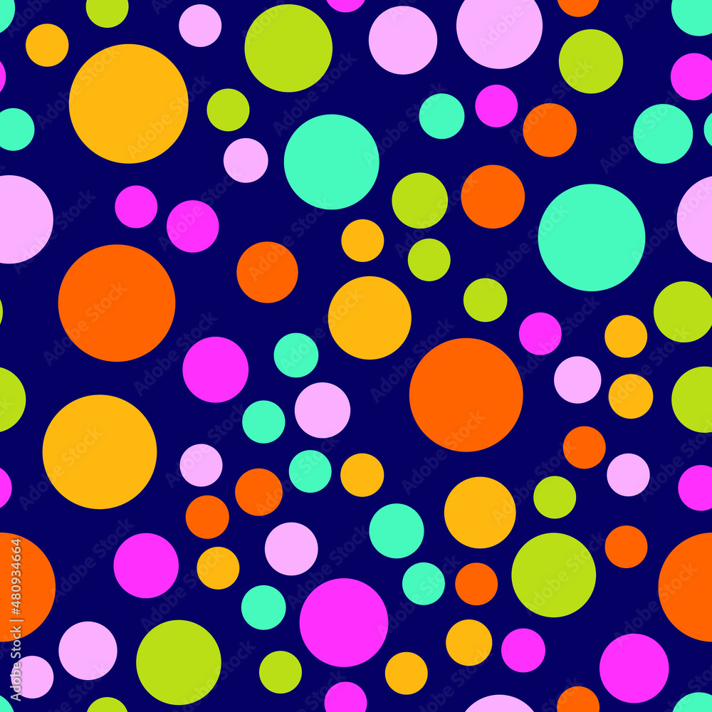 Poster Abstract seamless pattern with circles. Geometry pattern for fabric and textile
