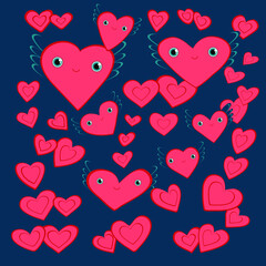 pattern with hearts