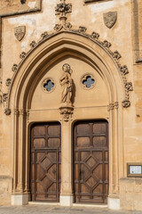 Main facade of the parish church of Sant Pere