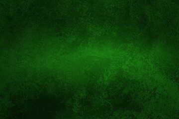 Obraz na płótnie Canvas Beautiful Abstract Grunge Decorative Green Dark Stucco Wall Background. Art Rough Stylized Texture Banner With Space For Your Text