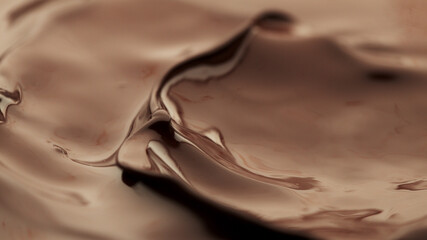 Detail of splashing melted chocolate.