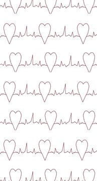 heart rate pattern, heart rate. minimalism, abstraction