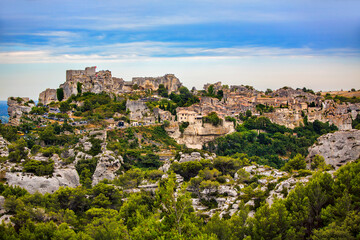 Fototapeta na wymiar View of Les Baux-de-Provence, Provence, France