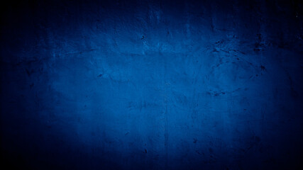 Obraz premium old blue dark abstract cement concrete wall texture background