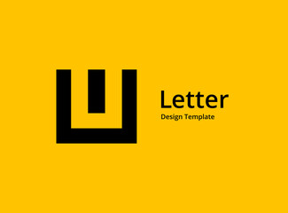 Letter U logo icon design template elements