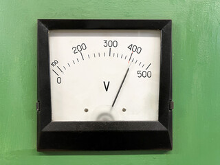 The voltmeter is designed to measure the voltage in an electrical circuit
