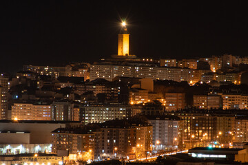 Fototapeta premium Coruña de noche