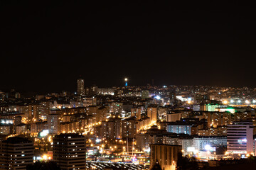Fototapeta na wymiar Coruña de noche