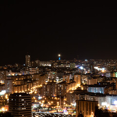 Fototapeta na wymiar Coruña de noche