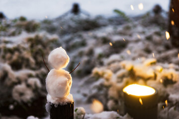 雪だるま　雪ダルマ　雪　雪国【 冬 の イメージ 】