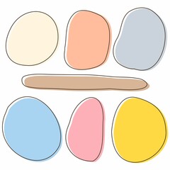 Simple cute frameset in pastel colors