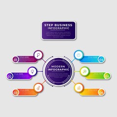 Steps Timeline Infographic Design Premium Vector