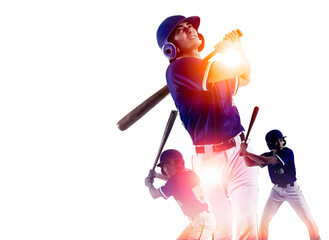 Baseball player hitter in action and concepts © Tom Wang