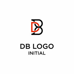  Initials DB Letter logo design vector inspiration