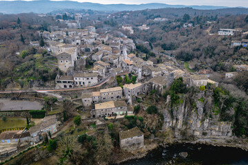 Fototapeta na wymiar Travel France the most beautiful Villages, Auvergne Rhone Alpes