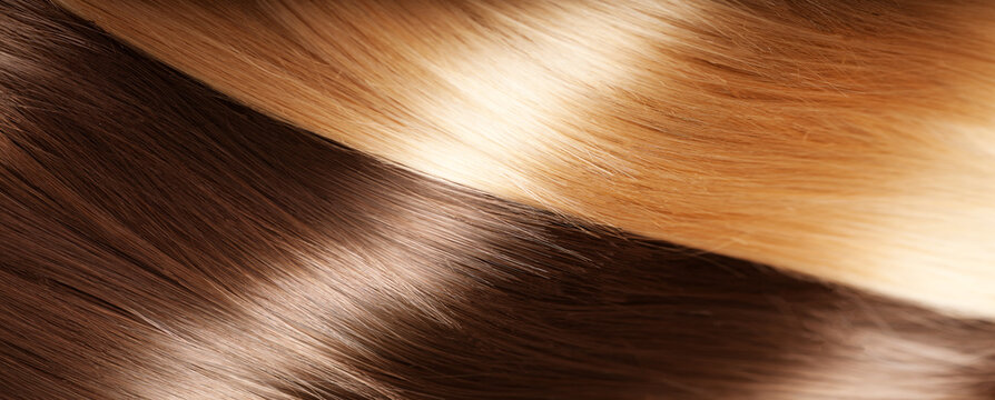 Shiny texture luxurious hair
