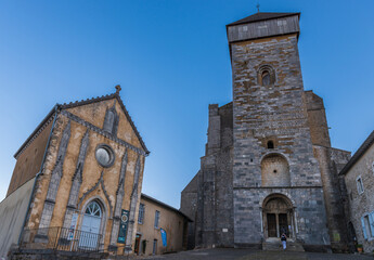 Fototapeta na wymiar Cathedral of Our Lady of Saint Bertrand de Comminges in Haute Garonne, Occitanie, France