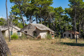 Fototapeta premium house in the village, lost place