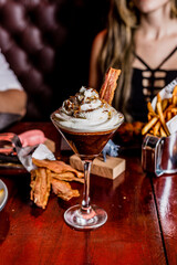 Perfect Burger Fried Chicken French Fries Bacon Barbecue Sauce Onion Rings Fast Food